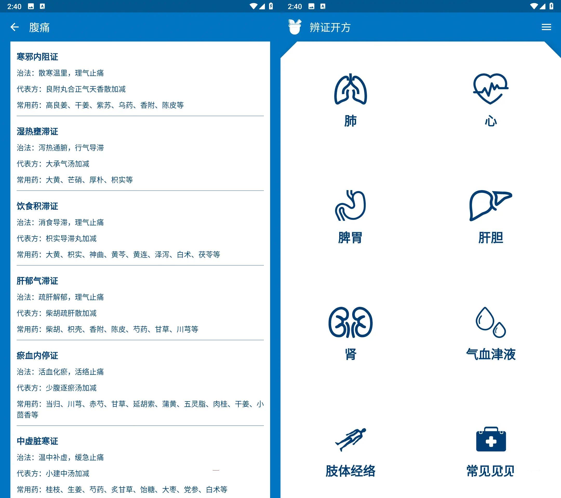 中医辨证开方v1.0.2常见病症推荐纯净版