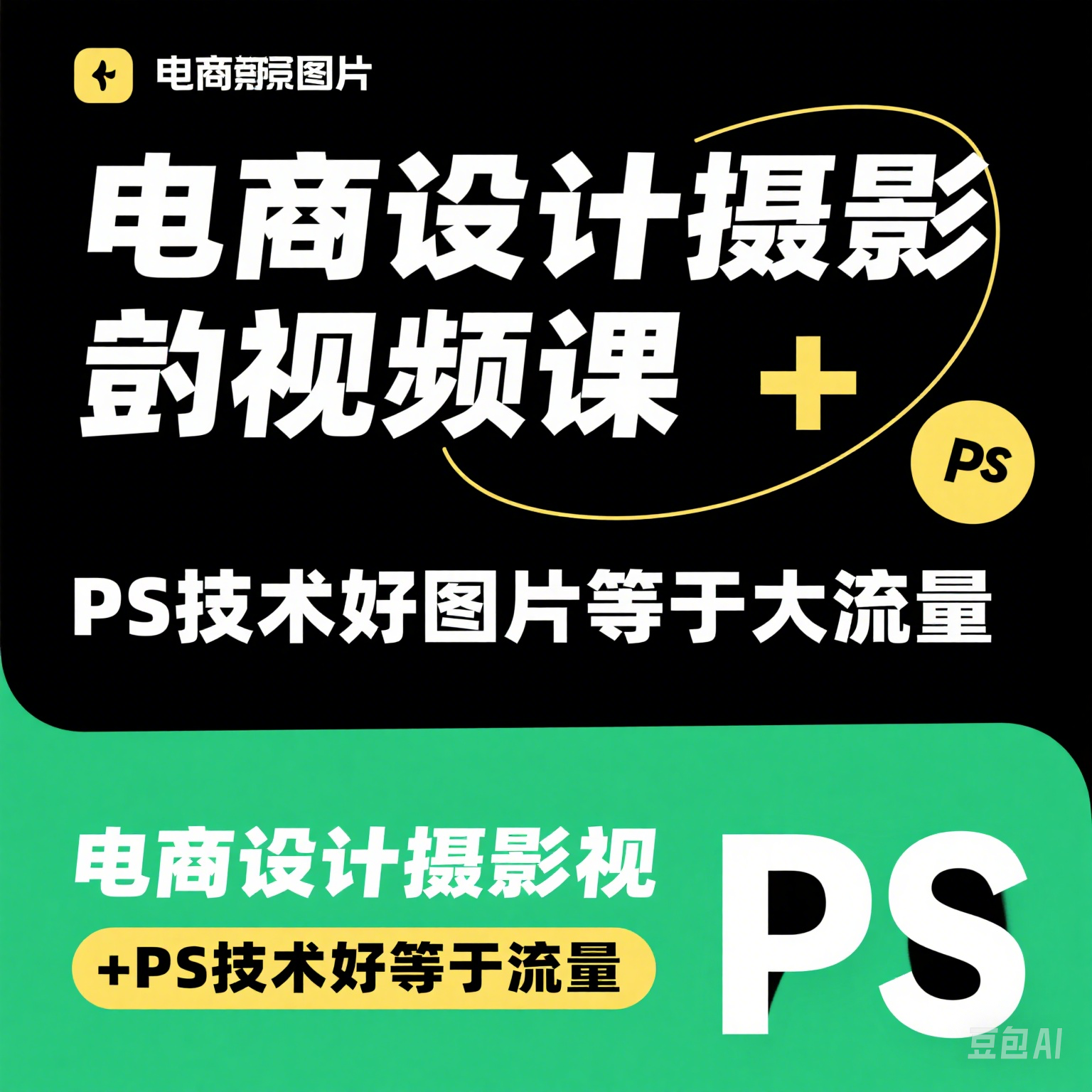 电商设计摄影视频课+PS技术好图片等于大流量