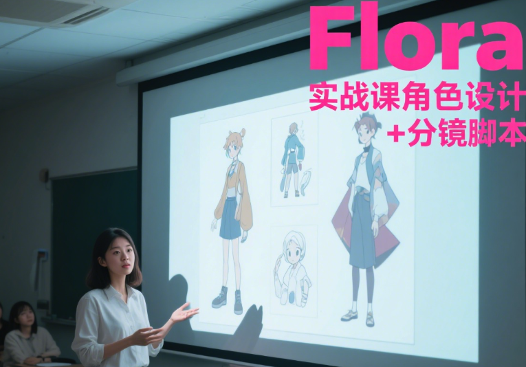Flora实战课角色设计+分镜脚本