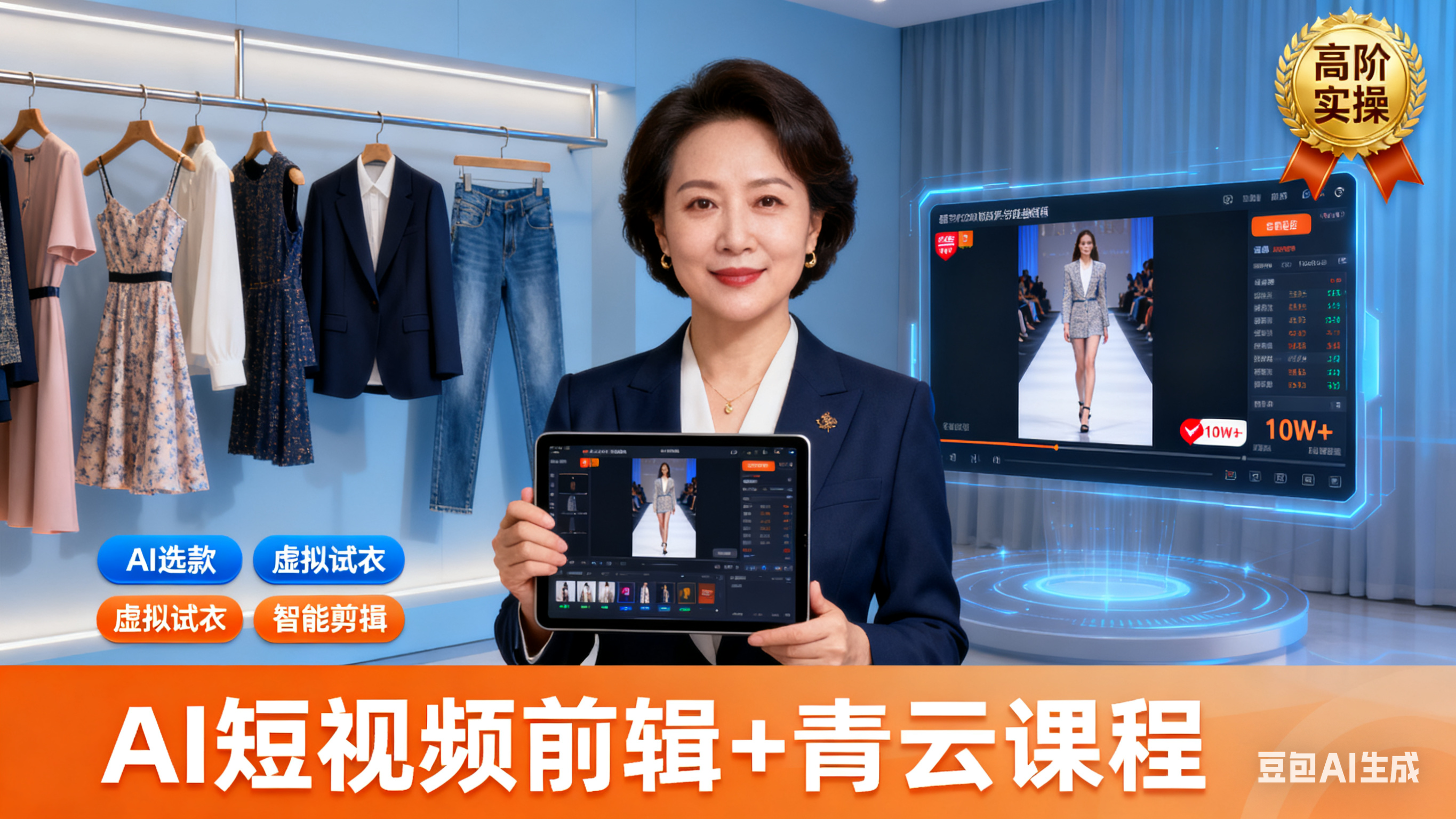 青云老师服装人必学的Ai短视频带货实操高阶课