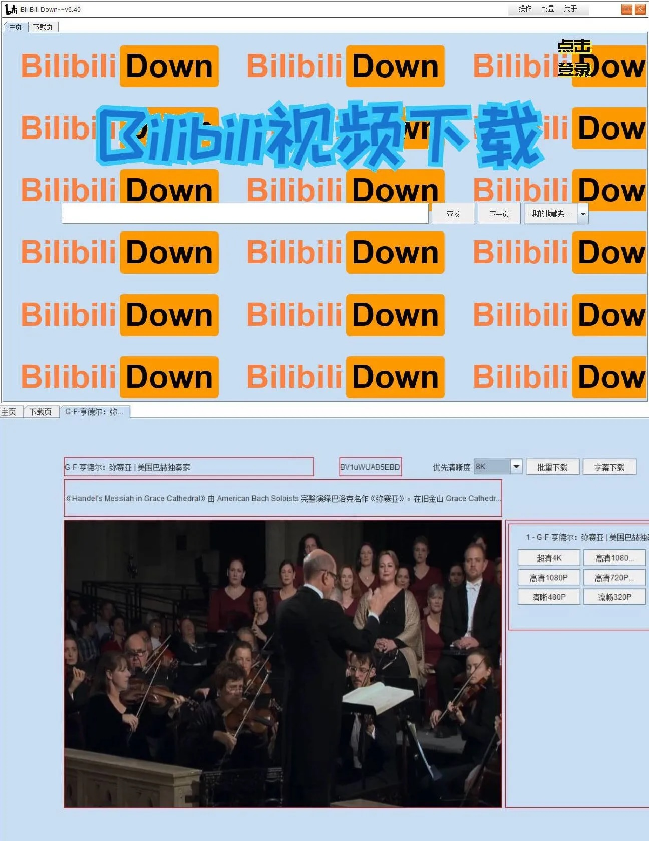 b站视频下载软件BilibiliDown v6.40